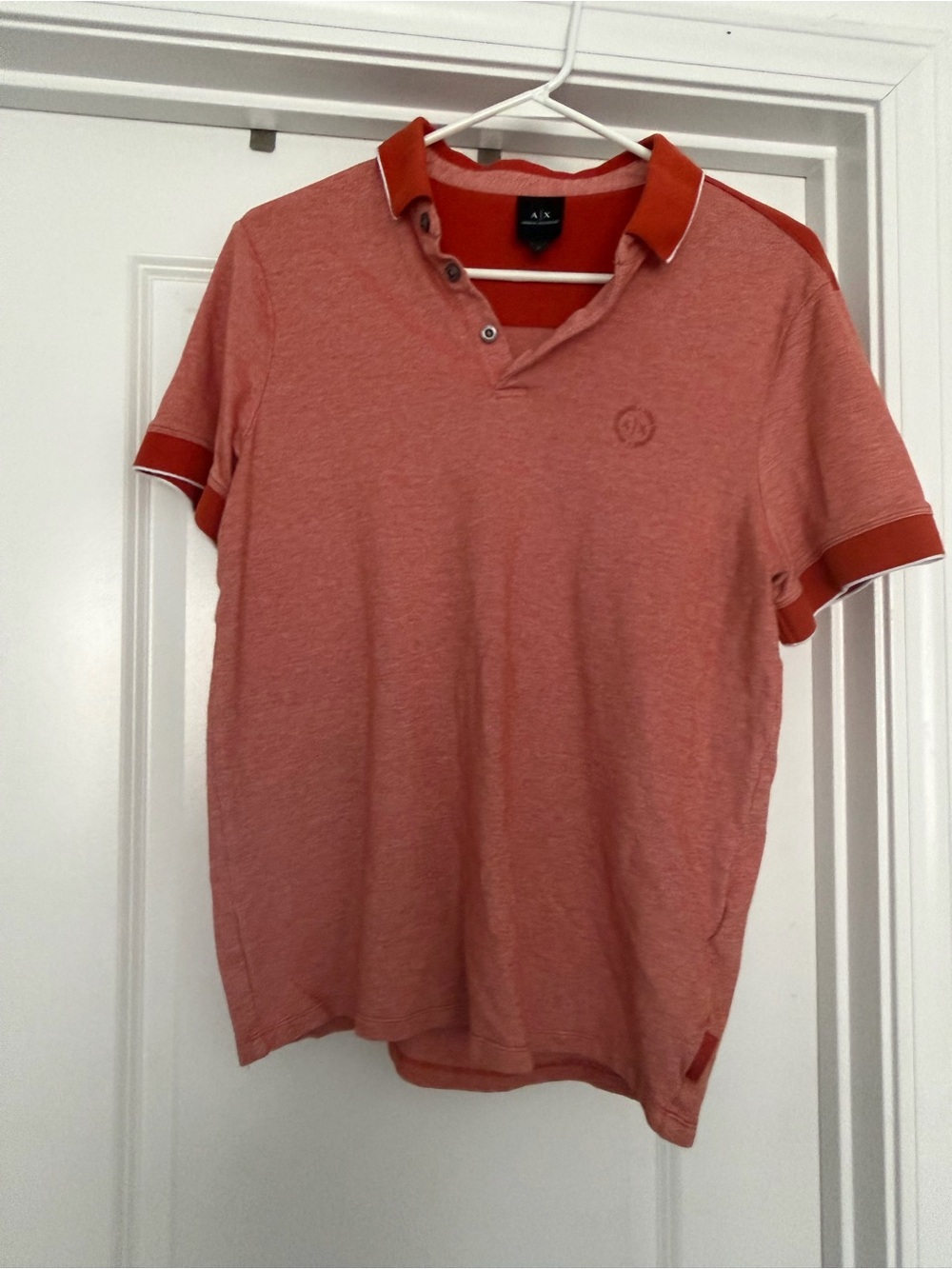 A/X Armani Exchange Men's Rust polo Shirt